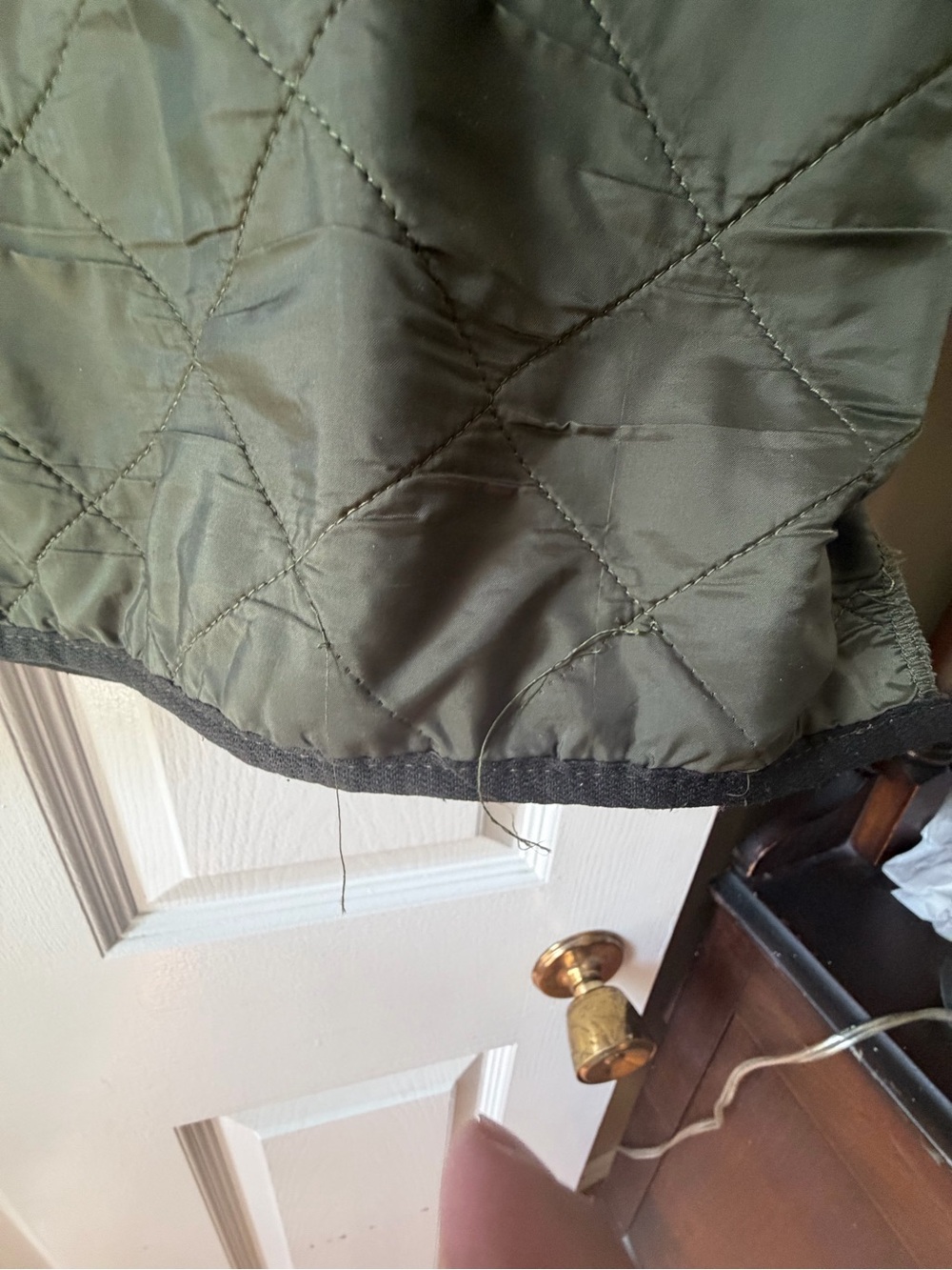 Barbour Polarquilt Waistcoat Zip In Liner Gilet Olive Green Mens Large L 42 44 - Picture 3 of 11